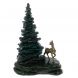 Композиция &amp;quot;Олень у ёлки&amp;quot; из камня змеевик бронза 128761