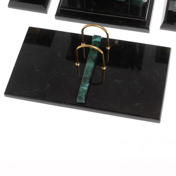 Настольный набор &amp;quot;Премьер&amp;quot; из змеевика 129961